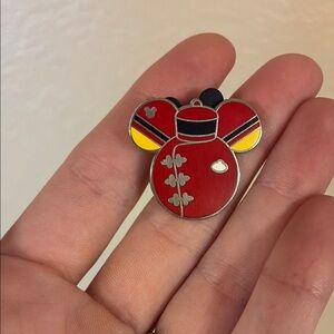 Red and Black Mouse Ears Pin
